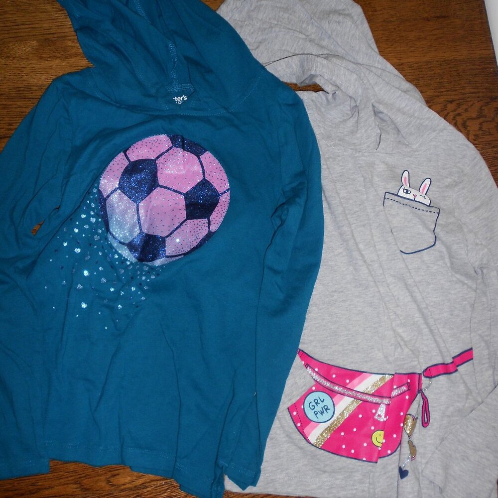 Carter's Long Sleeve Hooded Shirts